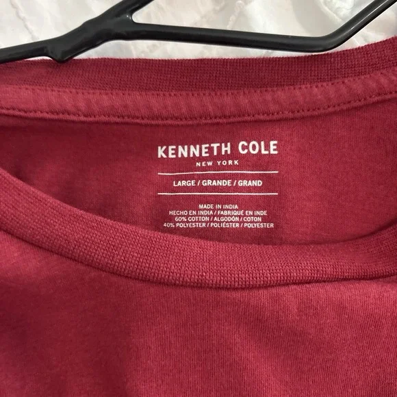 Kenneth Cole New York T Shirt Long Sleeve Red Size Large - Picture 6 of 6